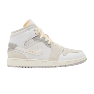 Jordan 1 Mid SE Craft Inside Out White Grey (GS)