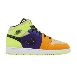 Jordan 1 Mid SE Volt Vivid Orange (GS)