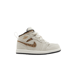 Jordan 1 Mid SE Light Orewood Brown White Light British Tan Metallic Gold (TD)