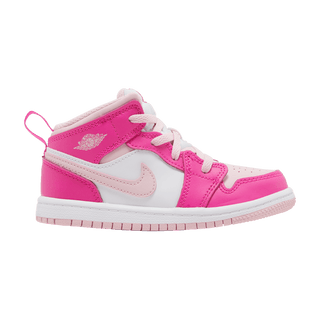Jordan 1 Mid White Fierce Pink (TD)