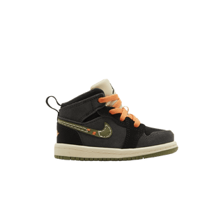 Jordan 1 Mid SE Craft Anthracite Black Bright Mandarin Sky J Light Olive (TD)