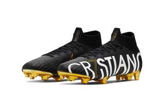 Nike Mercurial Superfly VI Elite FG CR7 Limited Edition football boots in action on a football field