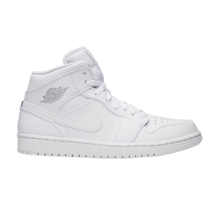 Jordan 1 Mid White/Pure Platinum