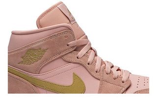 Jordan 1 Mid Coral Gold
