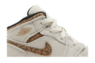 Jordan 1 Mid SE Light Orewood Brown White Light British Tan Metallic Gold (TD)