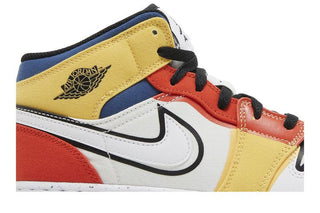 Jordan 1 Mid Multi-Color Canvas (GS)