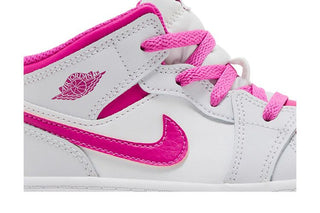 Jordan 1 Mid Iris Whisper White Fire Pink (TD)