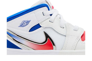 Jordan 1 Mid RM EasyOn White Racer Blue Siren Red (TD)