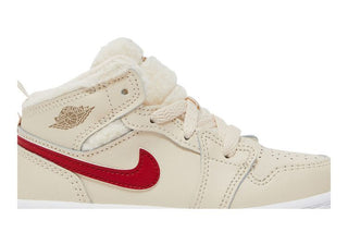 Jordan 1 Mid Utility Fleece Pearl White (TD)