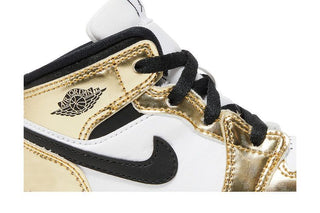 Jordan 1 Mid Metallic Gold Black White (TD)