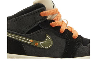 Jordan 1 Mid SE Craft Anthracite Black Bright Mandarin Sky J Light Olive (TD)