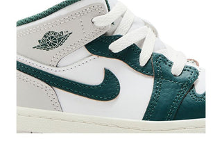 Jordan 1 Mid SE White Sail Neutral Grey Oxidized Green (TD)