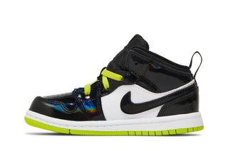 Jordan 1 Mid Black Cyber Mystic Green (TD)