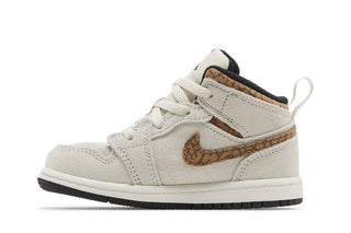 Jordan 1 Mid SE Light Orewood Brown White Light British Tan Metallic Gold (TD)