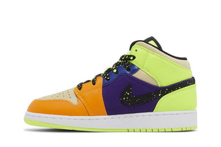 Jordan 1 Mid SE Volt Vivid Orange (GS)