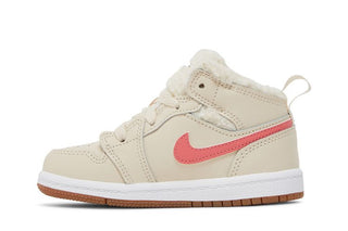 Jordan 1 Mid Utility Fleece Pearl White (TD)