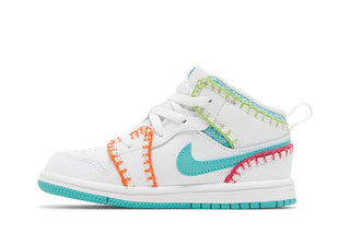 Jordan 1 Mid SE Washed Teal Rush Pink (TD)