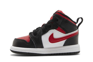 Jordan 1 Mid Black Fire Red (TD)