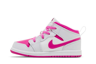Jordan 1 Mid Iris Whisper White Fire Pink (TD)