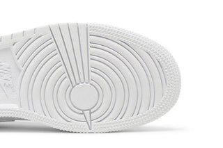 Jordan 1 Low Triple White Tumbled Leather (GS)