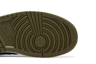 Jordan 1 Mid Black White Olive