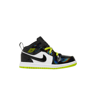 Jordan 1 Mid Black Cyber Mystic Green (TD)