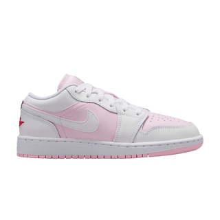 Jordan 1 Low Pink Foam Fire Red White (GS)