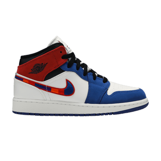 Jordan 1 Mid Rush Blue University Red (GS)