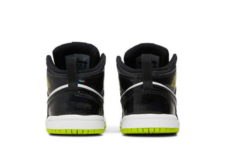 Jordan 1 Mid Black Cyber Mystic Green (TD)