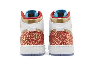 Jordan 1 Mid Sneaker School NC to Chicago (GS)