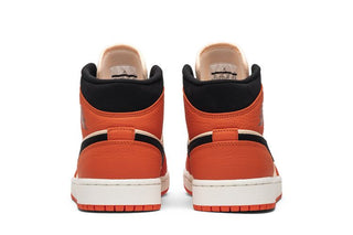 Jordan 1 Mid Team Orange Black