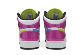 Jordan 1 Mid White Black Cyber Pink (GS)