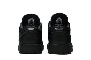 Jordan 1 Low Tumbled Leather Black (GS)