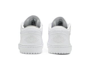 Jordan 1 Low Triple White Tumbled Leather