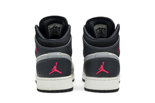 Jordan 1 Mid White Grey Hyper Pink (GS)