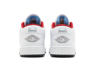 Jordan 1 Low White Gym Red Black (GS)