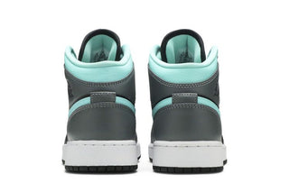 Jordan 1 Mid Grey Aqua (GS)
