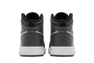 Jordan 1 Mid Black White Iron Grey (GS)