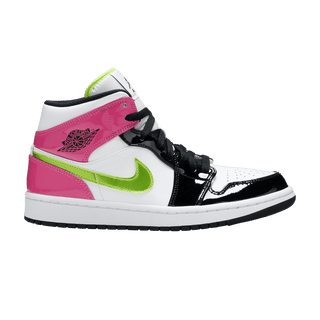 Jordan 1 Mid White Black Cyber Pink