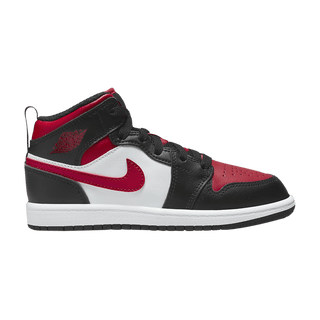 Jordan 1 Mid Black Fire Red (PS)