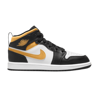 Jordan 1 Mid White Pollen Black (PS)