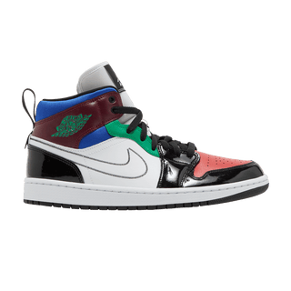 Jordan 1 Mid SE Black White Multi-Color (Women's)