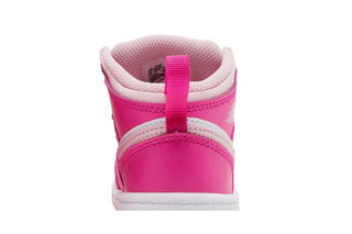Jordan 1 Mid White Fierce Pink (TD)