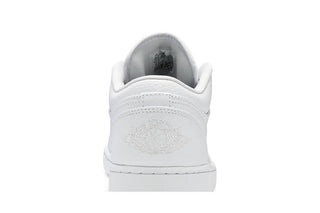 Jordan 1 Low Triple White Tumbled Leather