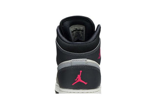 Jordan 1 Mid White Grey Hyper Pink (GS)