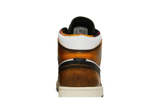 Jordan 1 Mid SE Orange Wear Away