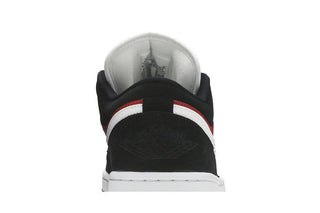 Jordan 1 Low Black White Gym Red (Women's)