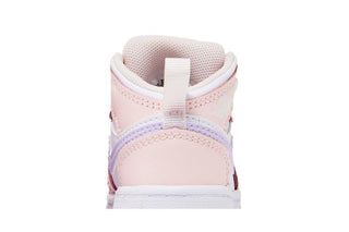 Jordan 1 Mid Pink Wash White Violet Frost (TD)