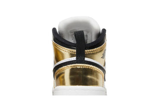 Jordan 1 Mid Metallic Gold Black White (TD)