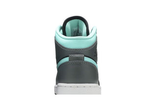 Jordan 1 Mid Grey Aqua (GS)